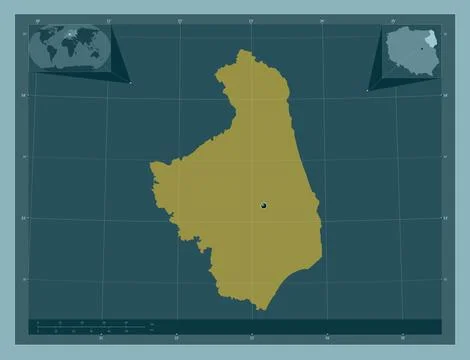 Podlaskie, Poland. Solid color shape Illustrazione stock