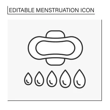 Pods line icon Stock Illustration