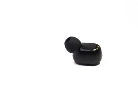 Pods Wireless Bluetooth Headset white background. Stock Photos