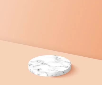 Poduim backdrop with empty cube box for cosmetic product display. イラスト素材