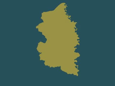 Podunavski, Serbia. Solid color shape Stock Illustration