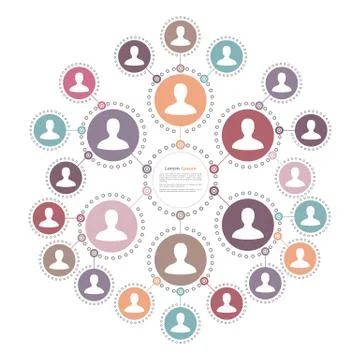 Poeple Network Concept Stock Illustration