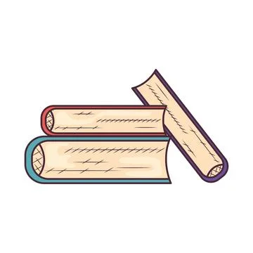 Poetry books in stack Stock Illustration
