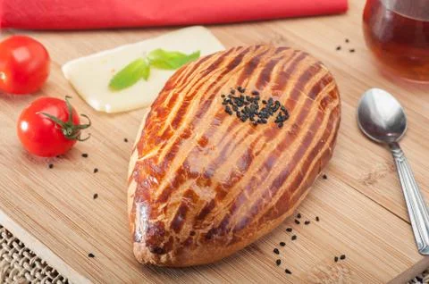 Pogaca with cheese Stock Photos