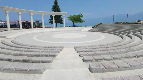 Pogradec Ampitheatre Stock Footage 312672746