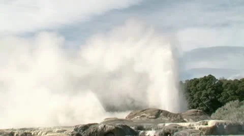 Pohutu Geyser Stock Footage 18042492