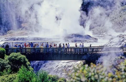 Pohutu Geyser Stock Photos