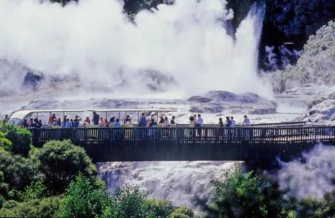Pohutu Geyser Stock Photos