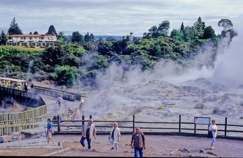 Pohutu Geyser Stock Photos