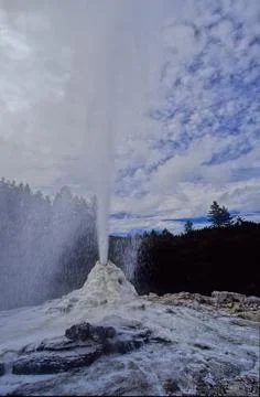 Pohutu Geyser Stock Photos