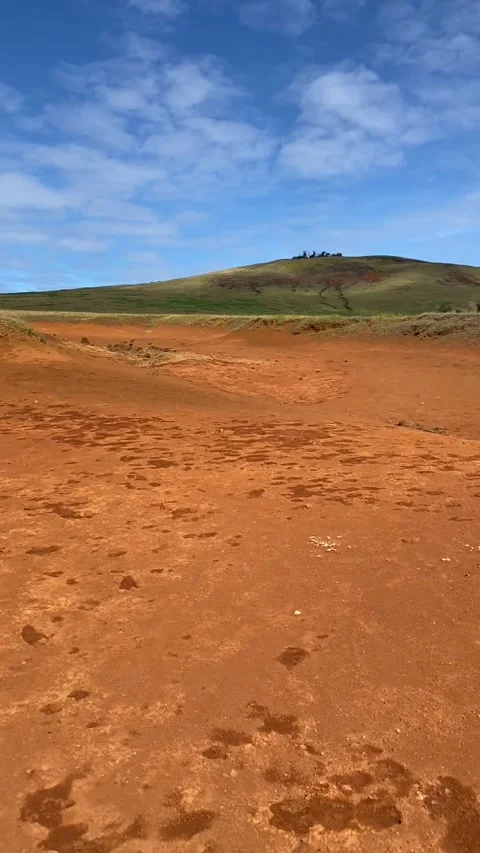 Poike volcano in Easter Island Stock-Footage 342842073