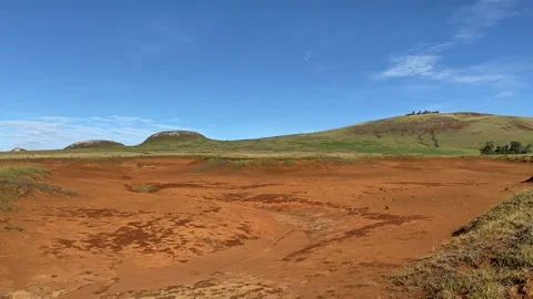Poike volcano in Easter Island 動画素材 342842120