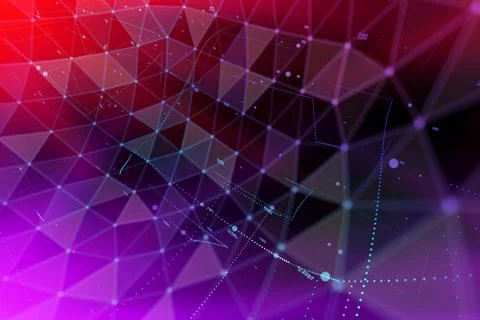Point and curve constructed the sphere wireframe, technological sense abstract Stock-Illustration