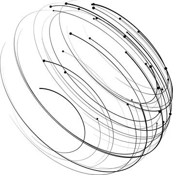 Point and curve constructed the sphere wire frame, technological abstract Illustrazione stock