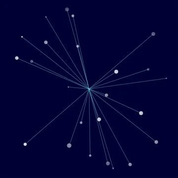 Point and curve constructed the sphere wire frame, technological abstract Illustrazione stock