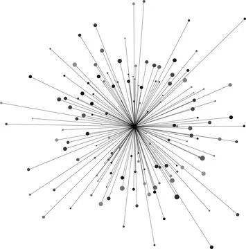 Point and curve constructed the sphere wire frame, technological abstract Stock Illustration