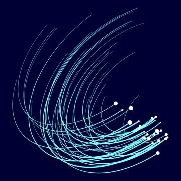Point and curve constructed the sphere wire frame, technological abstract Illustrazione stock