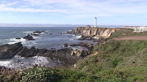 Point Arena lighthouse Video stock 47245263