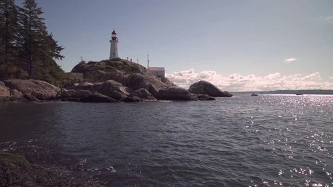 Point Atkinson Lighthouse 4K UHD Stock Footage