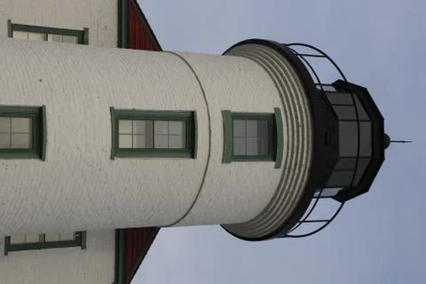 Point Betsie Lighthouse tower Stock Photos