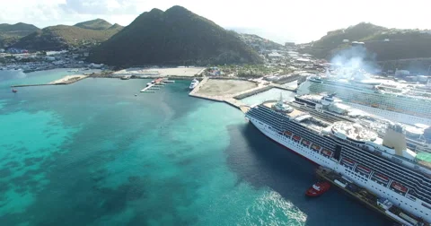 Point Blanche, Sint Maarten Cruises Stock Footage 65083251