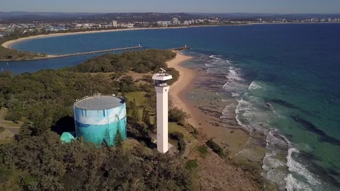 Point Cartwright Lighthouse, Mooloolaba, Queensland, Australia 動画素材 78991599