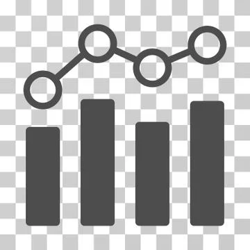 Point Chart Vector Icon 库存插图