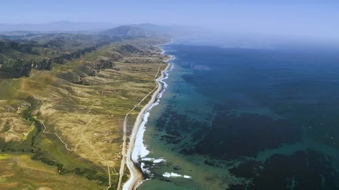Point Conception Aerial 库存影片 115799354