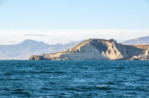 Point Conception, cape, lighthouse Chumash Heritage National Marine Sanctuary Stock Photos