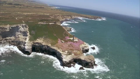 Point Conception Lighthouse Stock Footage 71750775