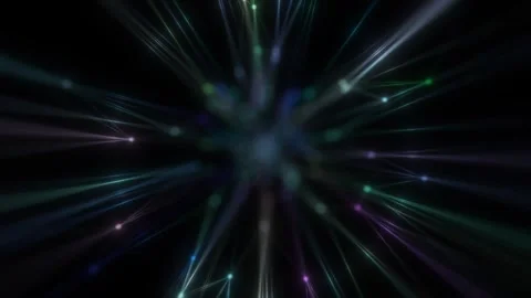 The point of connection of lines. Abstract background. Bokeh. Video stock 249575017