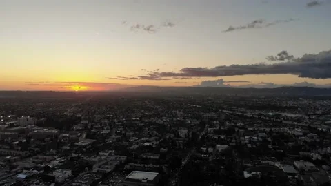 Point Dume Malibu CA Pacific Ocean Aerial Flight Video stock 153757318