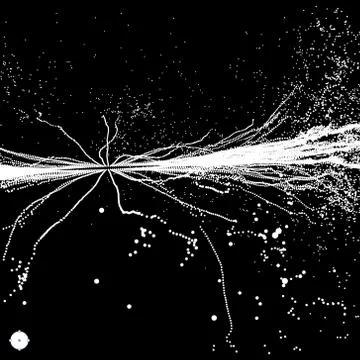 Point Explode. Abstract Dynamic Background. Vector Illustration. Stock Illustration