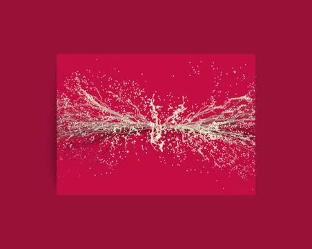 Point Explode. Textbook, booklet or notebook mockup. Cover design template. Illustrazione stock