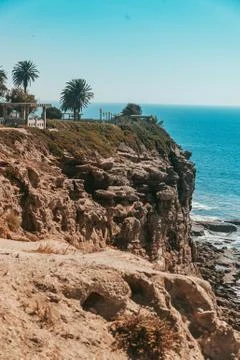 Point Fermin Park Cliff Edge Foto stock