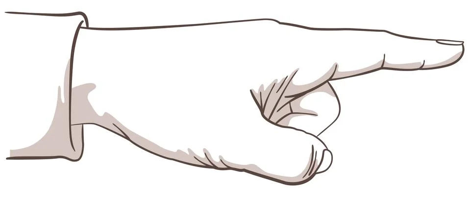 Point the finger Stock Illustration