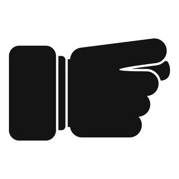 Point gesture icon simple vector. Finger hand Stock Illustration