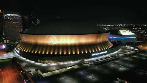 The Superdome and the History of the New Orleans Saints (Aerial