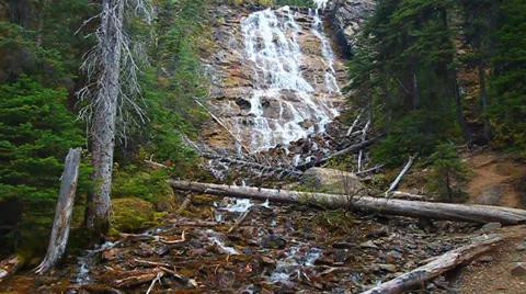 Point Lace Falls Canada Stock-Footage 34284531