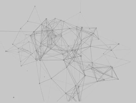 Point of the line. Geometric gradient triangle pattern background. Futuristic Stock Illustration