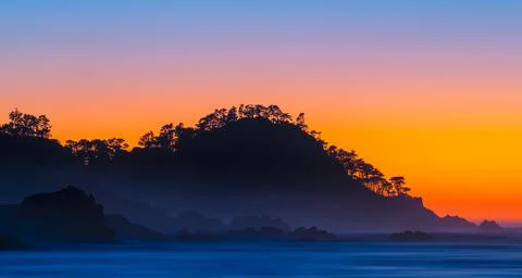 Point Lobos Dusk Stock Photos