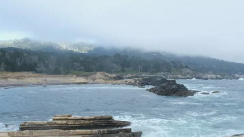 Point Lobos extreme wide Stock Footage 240584412