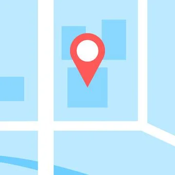 Point on the map icon. Online map Stock Illustration