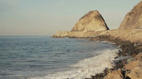 Point Mugu Rock Stock-Footage 34689571
