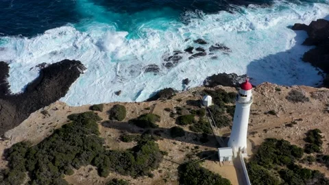 Point Nelson Lighthouse Stock Footage 161769530