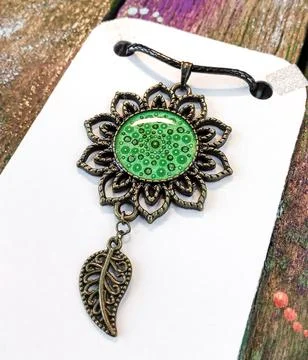 Point painted pendant Stock Photos
