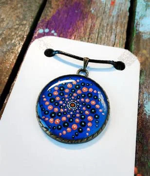 Point painted pendant Stock Photos