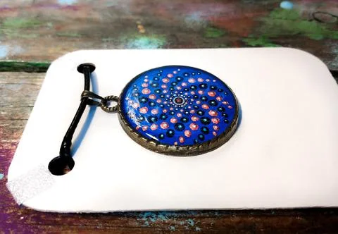 Point painted pendant Stock Photos