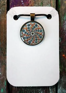 Point painted pendant Stock Photos