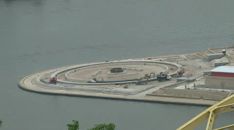 Point Park Under Construction Stock Footage 23361601